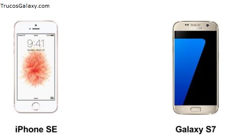 galaxy s7 vs iphone se